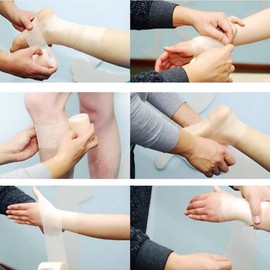 FAZ Sports PW Athletic Tape Foam Underwraps Pre-Wrap. Perfect as Base Layer Under Athletic Taping of Ankles, Wrists, Hands and Knees. 2 3/4"x30 Yards. (Blue, 6 Pack)