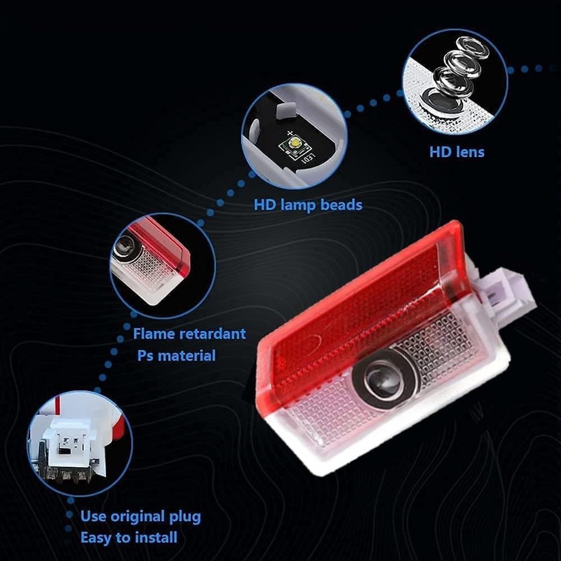 High Definition LED Projection Welcome Light，Logo Projector Puddle Lights，Compatible with