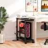 Snughome Computer Tower Stand with Charging Station, 25.0"-32.1" Height Adjustable
