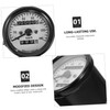 FUNOMOCYA Motorcycle Speedometer Dual Odometer Gauge Retro Modified Design Electroplated