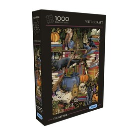 Gibsons The Art File Witchcraft 1000 Piece Jigsaw Puzzle for Adults Spooky Magic Beautiful Colourful Artwork Sustainable Premium 100% Recycled Board | Great Gift Gibsons Games