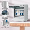 CHENGPI Surface-Mounted Fuse Box IP65, Surface-Mounted Distributor Small Distribution, Distribution