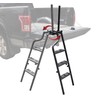 45" Foldable Pickup Truck Tailgate Ladder with Grab Handle, 360°
