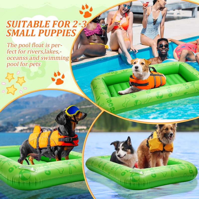 JellyArch Dog Float for Pool Inflatable Dog Pool Float for
