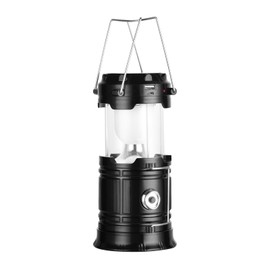 Solar Camping Lantern for Power Outages - USB Rechargeable Lamp Camping Essentials，Collapsible Portable Waterproof Solar Lights for Indoor Outdoor Emergency Light