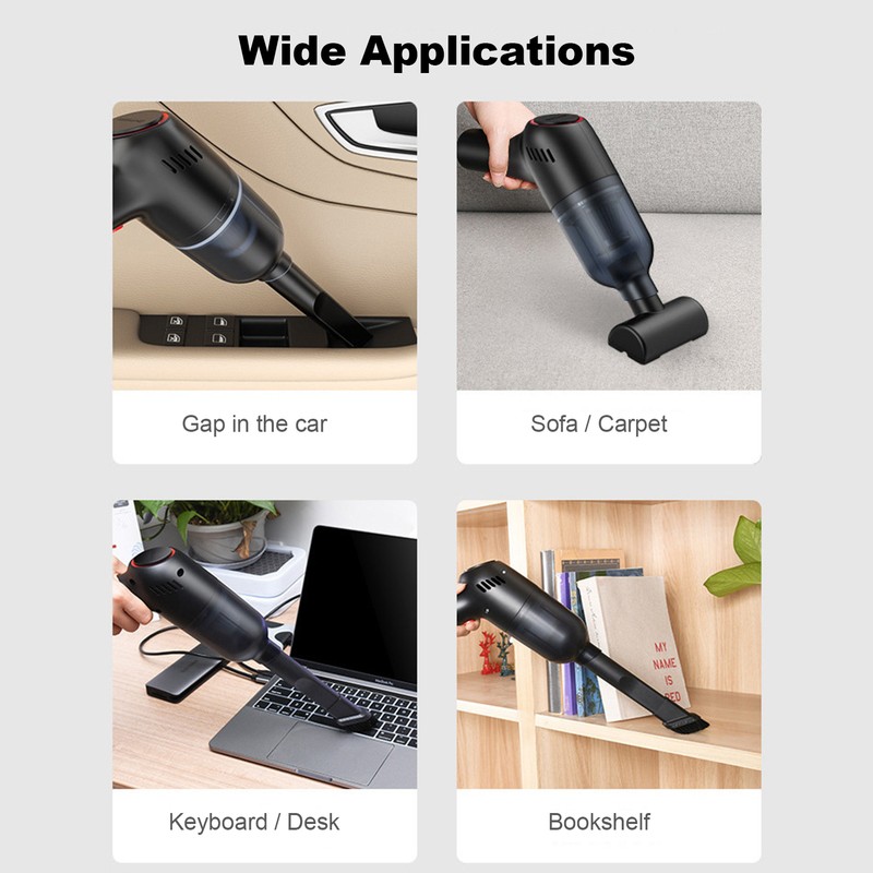 Handheld Vacuum, Cordless Car Vacuum Cleaner, 120W Portable Dust Buster