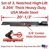 For Exmark COPPERHEAD 3-PK 60" HD BLADES EXMARK 103-2530, 103-2530-S,