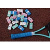 6 x Olympia Grips (Blue) - Custom, Funky Tennis Racket