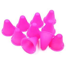 [XP Design] Elastic Color Cone, Mini Marker Cone, Mini Color Cone, Soccer Cone Marker, Height 76mm (Pink 20pcs d), pink 20 pcs d