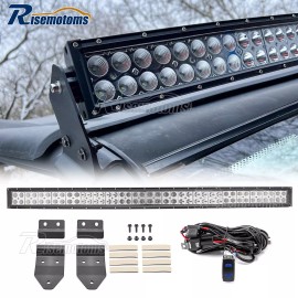 RI Roof 42" LED Light Bar + Mount Brackets Wire Kit Fit Can Am Maverick Trail Sport