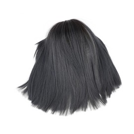 Vaguelly Short Hair Wig with Bangs for Women Natural Looking Synthetic Bob Wig Stylish Shoulder Length Hairpiece for Daily Wear and Cosplay