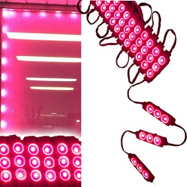 LEDUPDATES 20ft Storefront Super Bright Magenta hot Pink LED Light Module 5630 with UL 12v 3 Amps AC Power