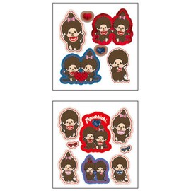 Sun-Star Stationery S8813957 Monchich Goods, Seal, Plush, Blue Check