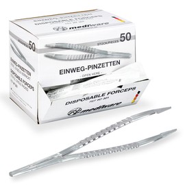 Sterile Disposable Forceps – 12.5 cm – Pack of 50