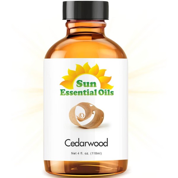 Cedarwood Essential Oil (Huge 4oz Bottle) Bulk Cedarwood Oil - 4 Ounce