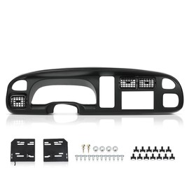 CROSSDESIGN Dash Board Bezel Cover with Vent Car Radio Stereo Dash Kit Compatible with Dodge Ram 1500 1998-2001/Fit for Dodge Ram 2500 3500 1998-2002