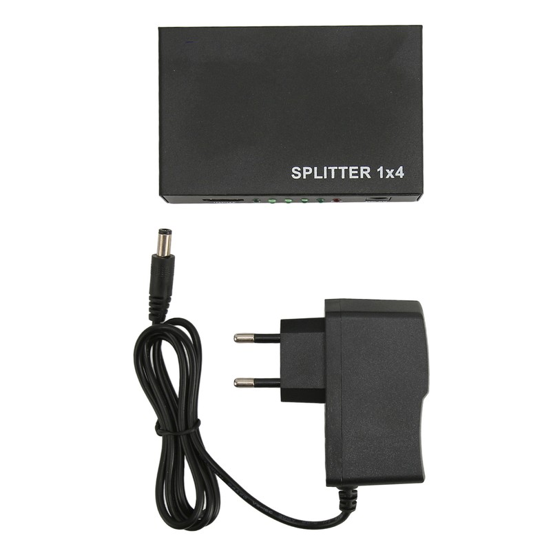 1x4 HD Multimedia Interface Splitter 1 in 4 Out 3D