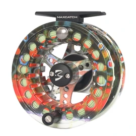 Maxcatch ECO Large Arbor Fly Fishing Reel (3/4wt 5/6wt 7/8wt) and Pre-Loaded Fly Reel with Line Combo (Fly Reel Loaded Fly Line Brook Trout, 3/4 Weight)