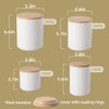 Sweejar Kitchen Canisters Ceramic Food Storage Jar Set, Stackable Containers