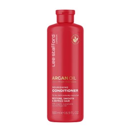 Lee Stafford Argan Oil Nourishing Hair Conditioner, 16.9 Fl Oz For Dry Dull and Naturally Coarse Hairs Hair Tretament Cream Defrizz Hair
