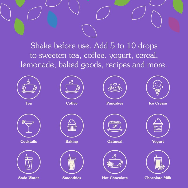 NuNaturals Organic Clear Extract Stevia, Plant-Based Sweetener, Plastic Bottle, 4