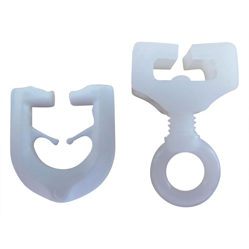 rewagi 100 T-gliders, curtain hooks and 8 locks for T-rails,