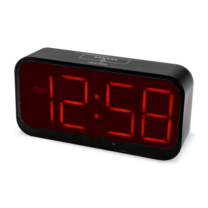 Acctim Silas LED Wireless Alarm Clock, 2-inch Display with Adjustable