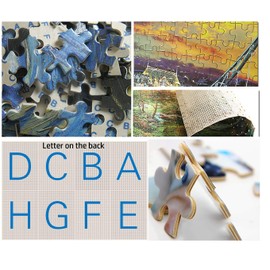 PigBangbang,Photomosaic Basswood in a Box - Lake Bled Slovenia - 500 Piece Jigsaw Puzzle (20.6 X 15.1 '')