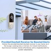NexoSora 1080p Wireless Doorbell Camera with Receiver, AI Human Detection,