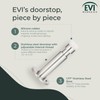 Wall Mounted Doorstop | Natural Silicone White Rubber | Adhesive
