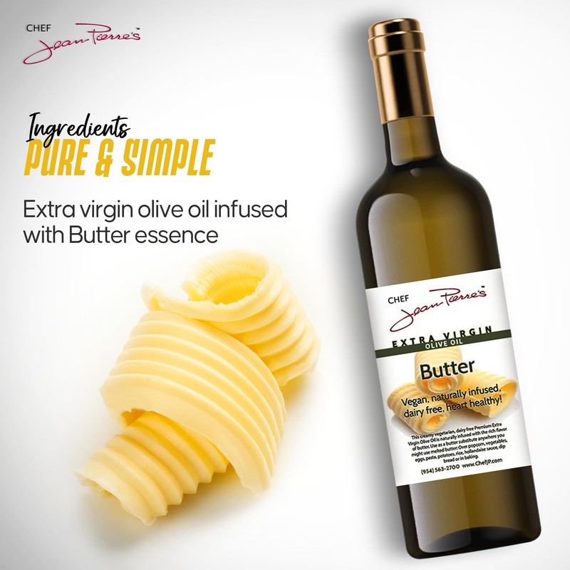 Chef Jean Pierre's Butter Olive Oil - Naturally Infused, 750ml