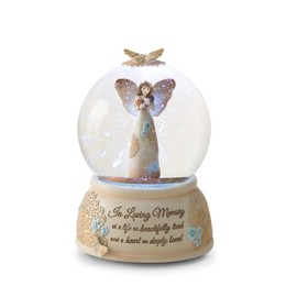 Pavilion Gift Company 19061 Light Your Way Memorial in Loving Memory Musical Water Globe, 100mm