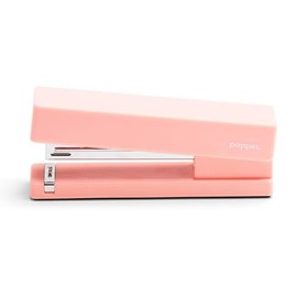 Poppin Stapler - The Original Modern Desk Stapler, Office Supplies, Office Desk Accessories, Lacquer Design, Solid Steel Anvil, Multiple Colors Available (Blush Pink)