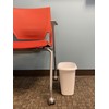 Rubbermaid Vanity Trash Can/Wastebasket, 1.5-Gallons/6-Quarts, White, for Under Counter/Kitchen/Office/Bedroom/Bathroom