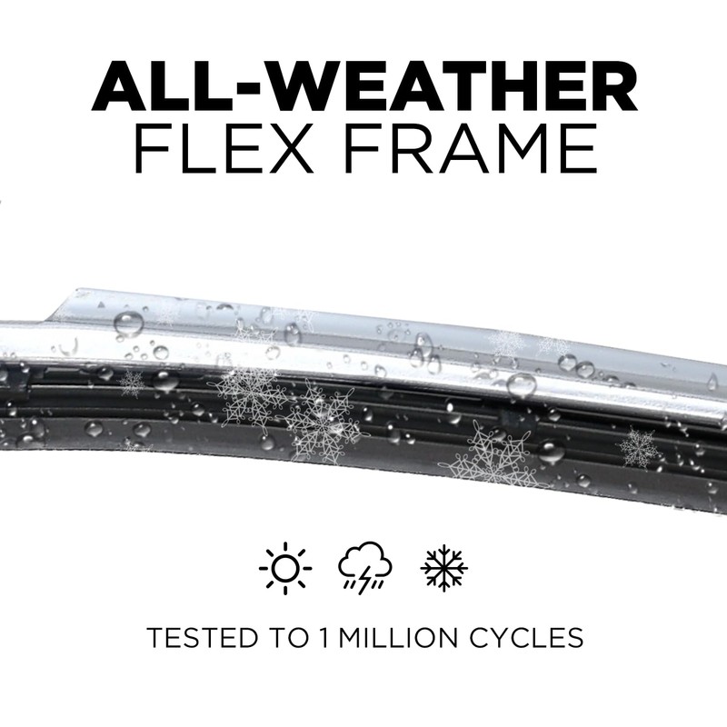 ClixWipers 22" + 22" (Set of 2) Chrome All Weather