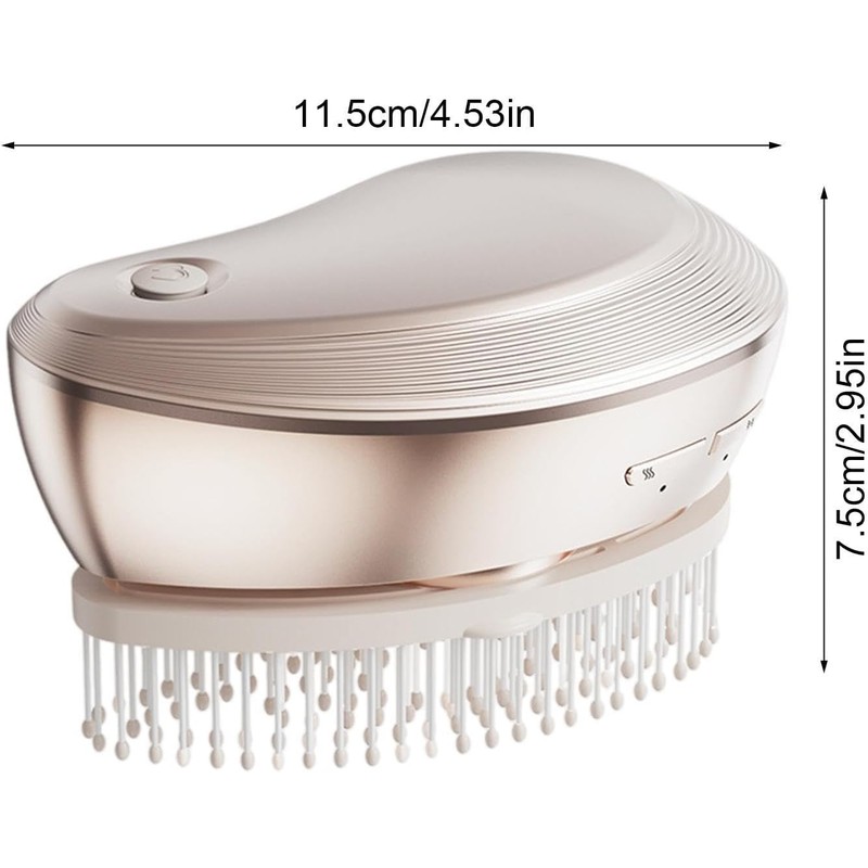 Vibrating Hair Steam Brush Electric Scalp Stimulator Comb