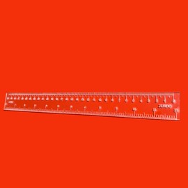 Regla de acrilico para zurdos de 30 cm 12 pulgadas