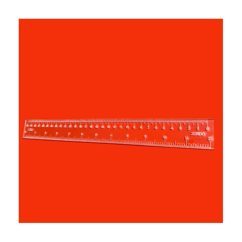 Regla de acrilico para zurdos de 30 cm 12 pulgadas