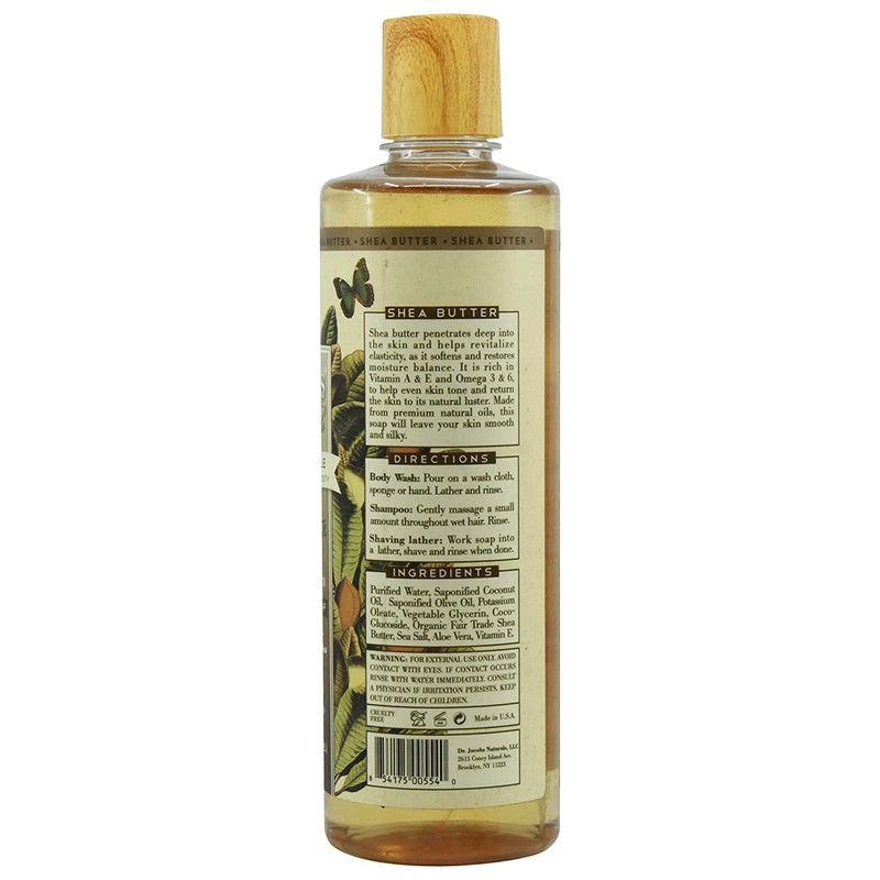 DR.JACOBS Dr. Jacobs Kasteal Soap: Shea Butter 16.6 fl oz