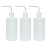 KIGITIK 3 Pcs 500ml Plastic Squeeze Wash Bottle, Narrow Mouth