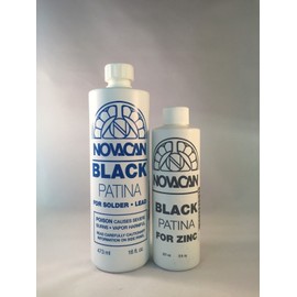 Novacan Black Patina For lead, solder (16oz) & zinc (8oz)
