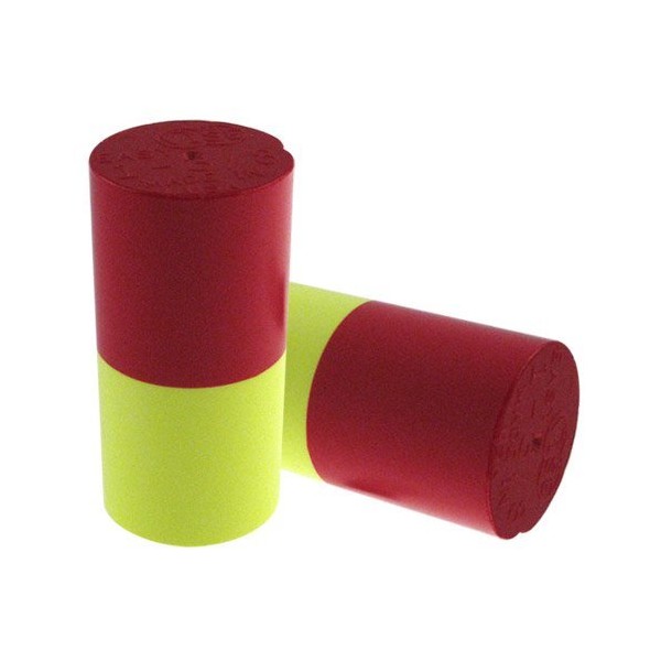 Vise Dual Easy 100% Urethane Thumb Slug-Neon/Red-1 1/4"