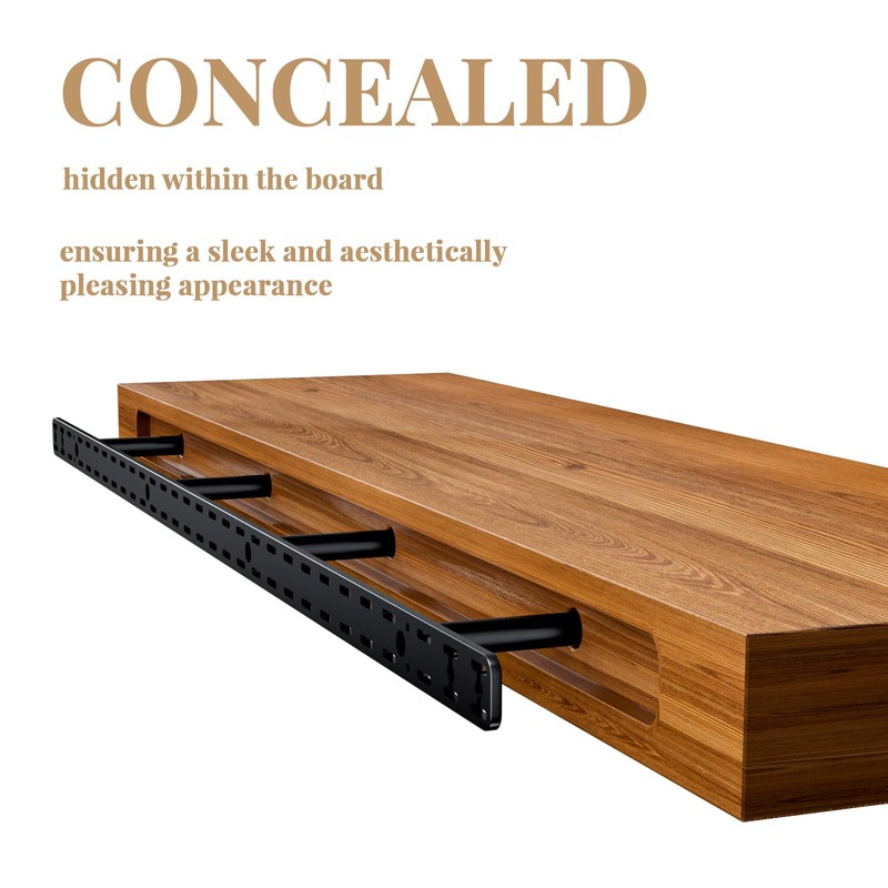 1 Pack Large Shelf Brackets Long Floating Shelf Bracket Invisible