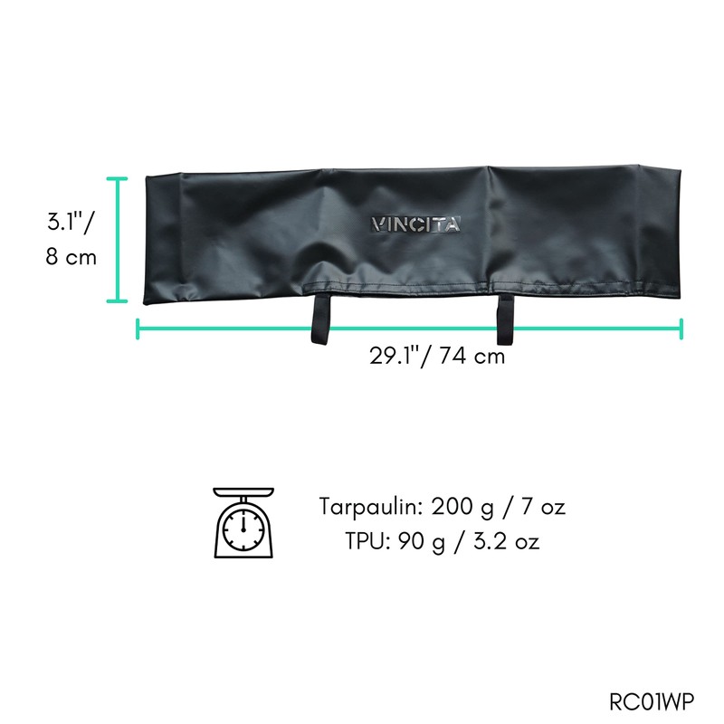 Vincita Waterproof Bicycle Handlebar Cover For Flat Handlebar L (60-70