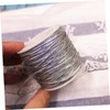 WOONEKY 2roll Stretchy Silver String for Bracelets Elastic Stretch Cord