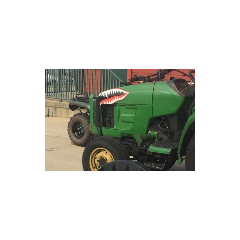 Flying Tigers Shark Teeth Decals Stickers Multiple Sizes! (6")