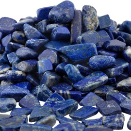 mookaitedecor 1 Pound Lapis Lazuli Tumbled Chip Stones Crushed Tumblestone Crystals Healing Home Decoration