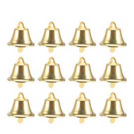 Operitacx Pack of 120 Gold Bells Mini Freedom Bells Christmas Ball Jumbo Jingle Bells Vintage Brass Bells Small Liberty Bell DIY Jingle Bell Craft Christmas Small Bell