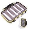 Waterproof Fly Case, Double Clear Lid, Double Sided Slit Storage,