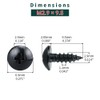 #4 x 3/8" Truss Head Wood Screws (100 pcs), 18-8